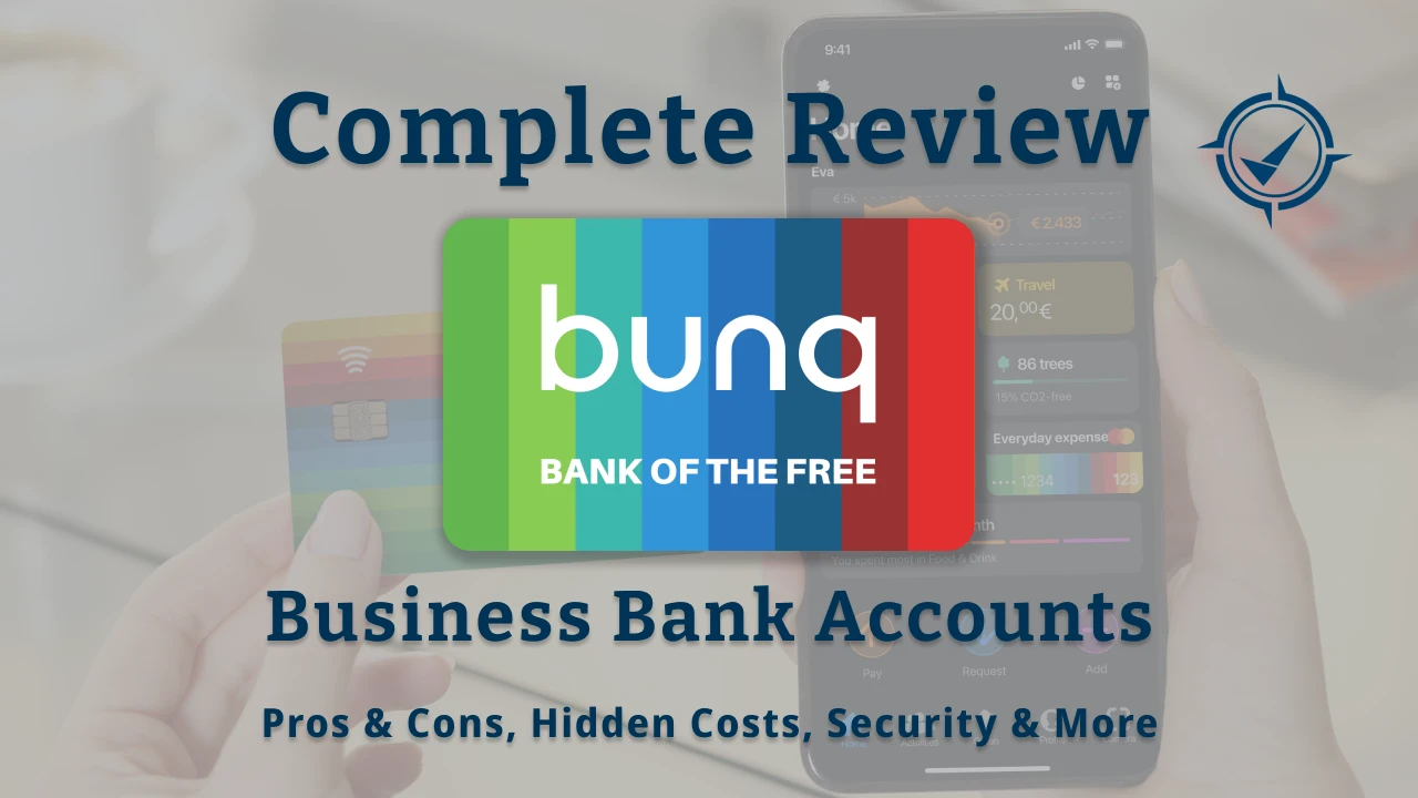bunq accounts for businesses and entrepreneurs reviewed by Fintech Compass.