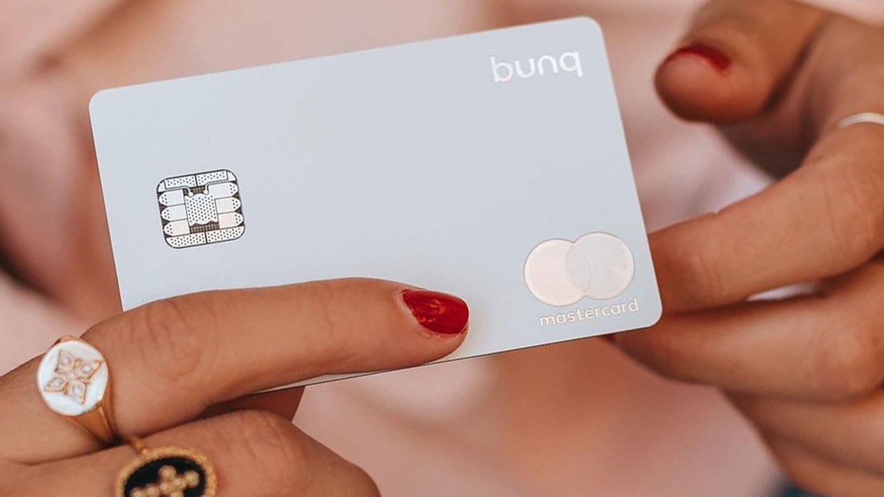 bunq metal card by Mastercard.