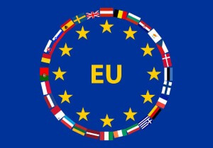 Vlag van de Europese Unie.